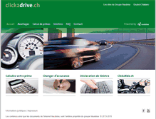 Tablet Screenshot of click2drive.ch